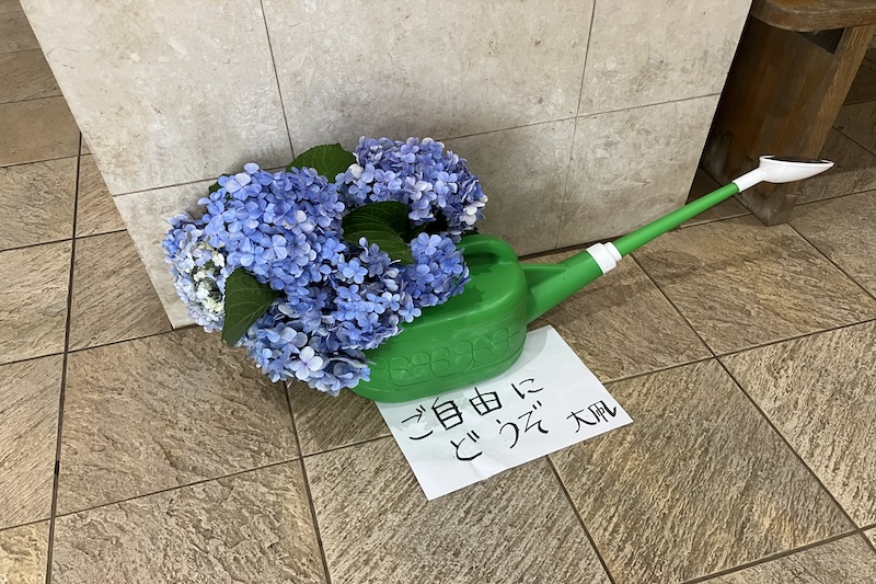 切り花で繋がりのきっかけ作り（アジサイやサクラなど）3